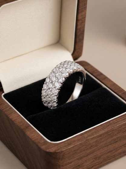 Anillo Destello Real de Moissanita