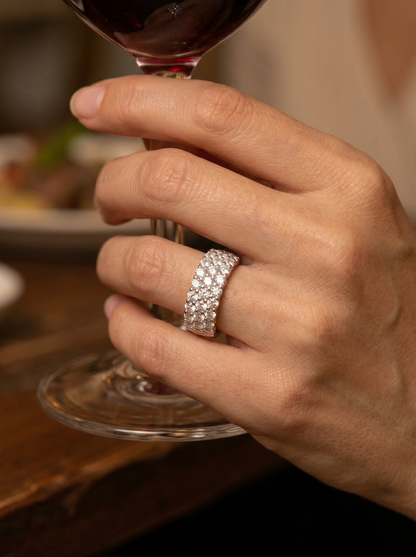 Anillo Destello Real de Moissanita